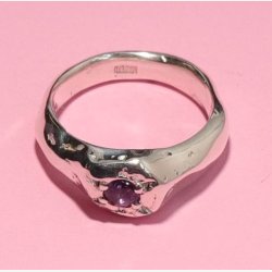 Amethyst StatementSilver Ring